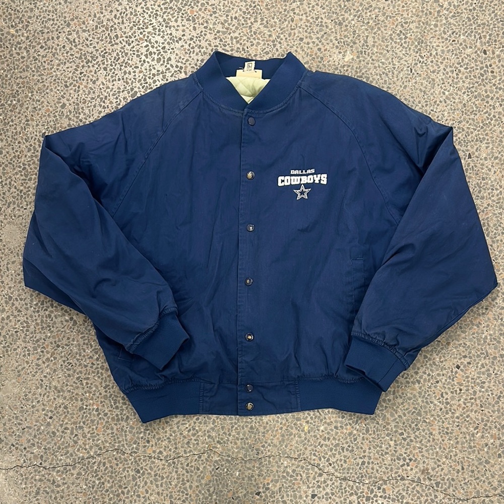 NFL Blue Varsity Bomber Jacket with Classic Design